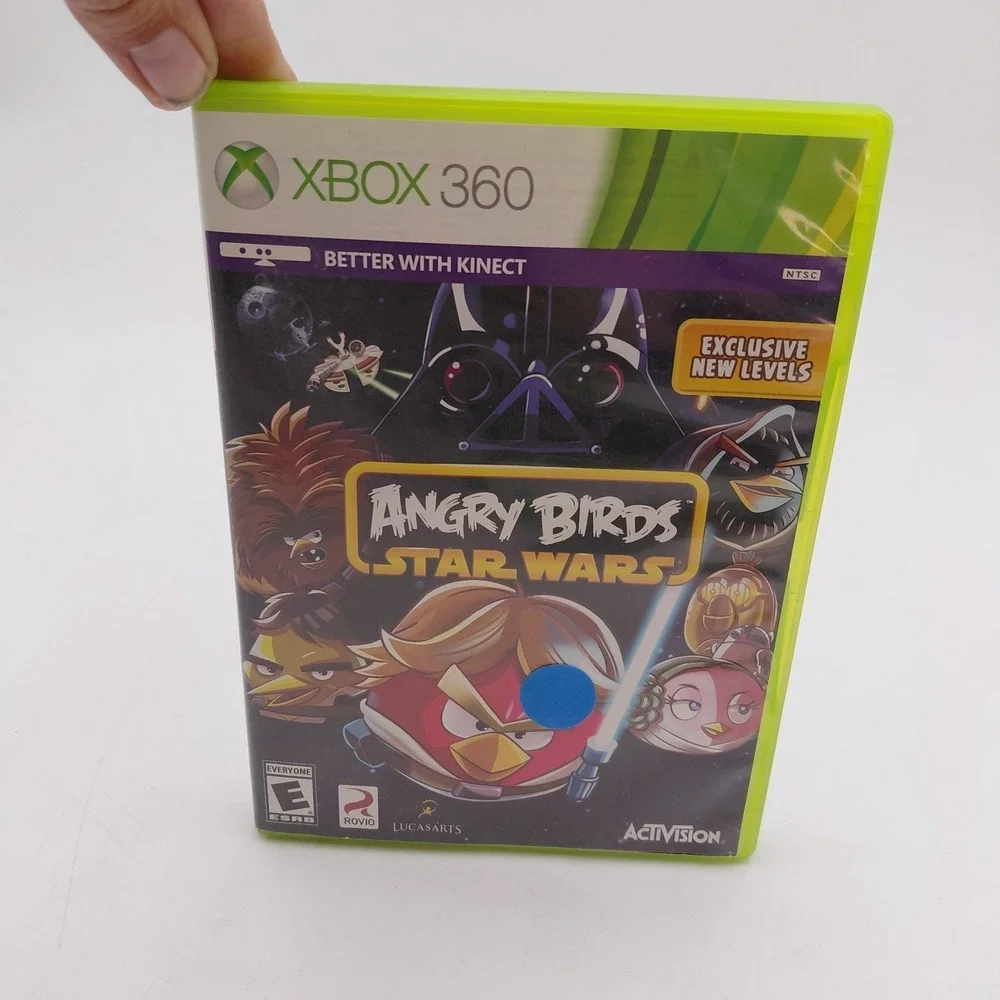 2 Xbox 360 Game Lot Angry Birds Star Wars & Madden 15 Tested Working